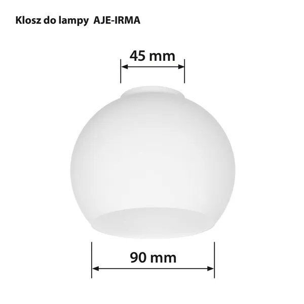 Lampas Tonis Activejet Irma Balts Stikls 13 x 10 x 9,5 cm