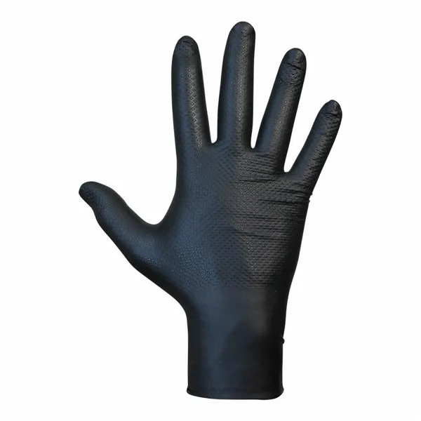 Nitrile gloves JUBA Agility Grip Black Nitrile Powder-free 50 Units