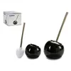 Toilet Brush Ceramic Silver Stainless steel 15 x 33,5 x 15 cm