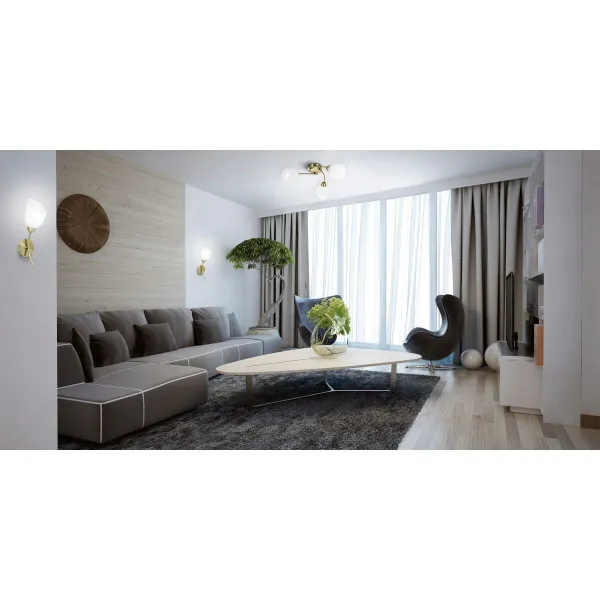 Seinävalo Activejet Valkoinen Kullattu Metalli Lasi 40 W 40 x 12 x 20 cm (1 Kappaletta)