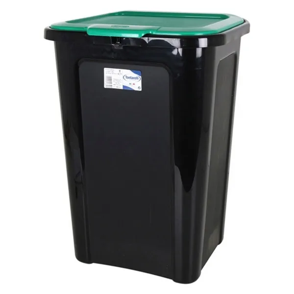 Rubbish Bin Tontarelli 44 L Black