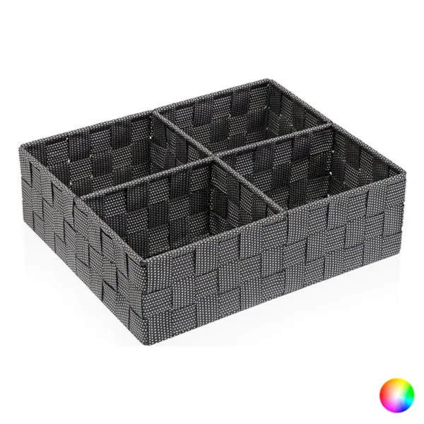 Box with compartments Textile (27 x 10 x 32 cm)