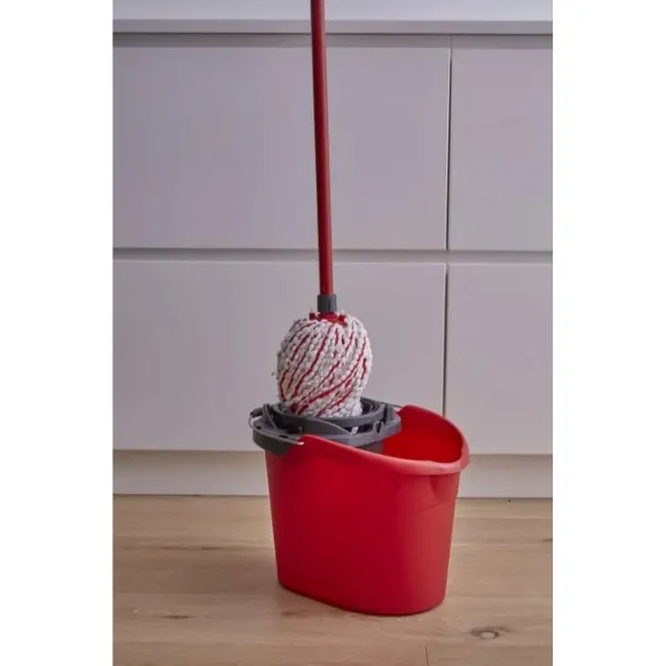 Mops Vileda Microfibre And Power Sarkans Mikrošķiedra (1 gb.)