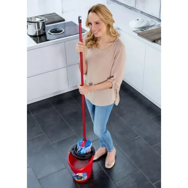Moppi Vileda 3Action Velour XL Sininen Punainen
