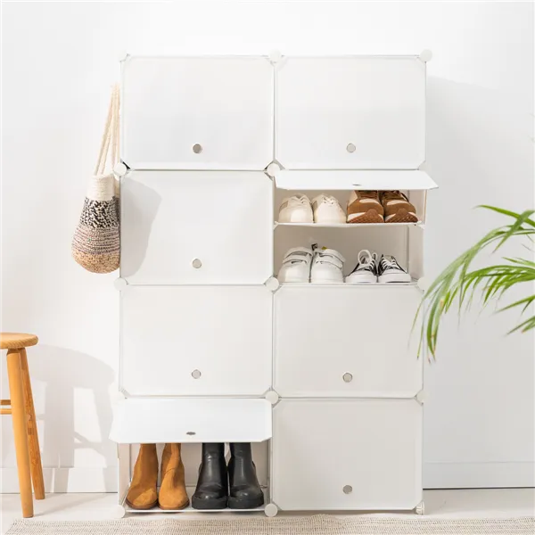 Portable Modular Shoe Cabinet InnovaGoods White