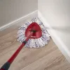 Mop with Bucket Vileda 167751 Melns Sarkans Mikrošķiedra Plastmasa