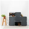 Portable Modular Shoe Cabinet InnovaGoods Grey