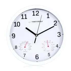 Seinäkello Esperanza EHC016W Valkoinen Lasi Muovinen 25 cm