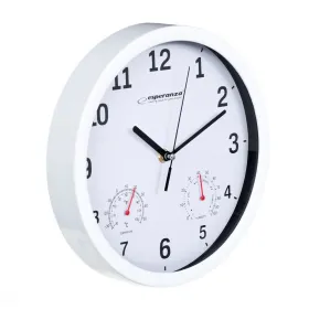 Sieninis laikrodis Esperanza EHC016W Balta stiklas Plastmasinis 25 cm