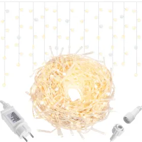 Joulun LED-verho Springos CL0317, 300 LED, lämmin valkoinen