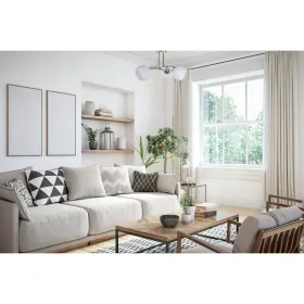 Pakabinamas apšvietimas Activejet AJE-IRMA 3P Balta Sidabras Metalinis 40 W 39 x 29 x 35 cm