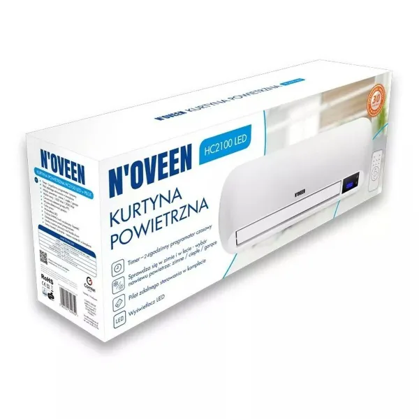 Elektrische convectieverwarming N'oveen HC2100 Balts 2000 W