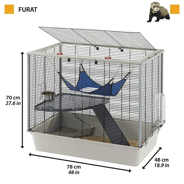 Häkki Ferplast 57059814 Metalli Muovinen 70 x 70 x 48 cm