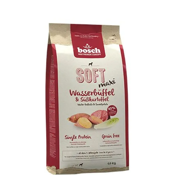 Lopbarība BOSCH Soft Maxi Pieaugušais Teļa gaļa Búfalo Saldie kartupeļi 12,5 Kg