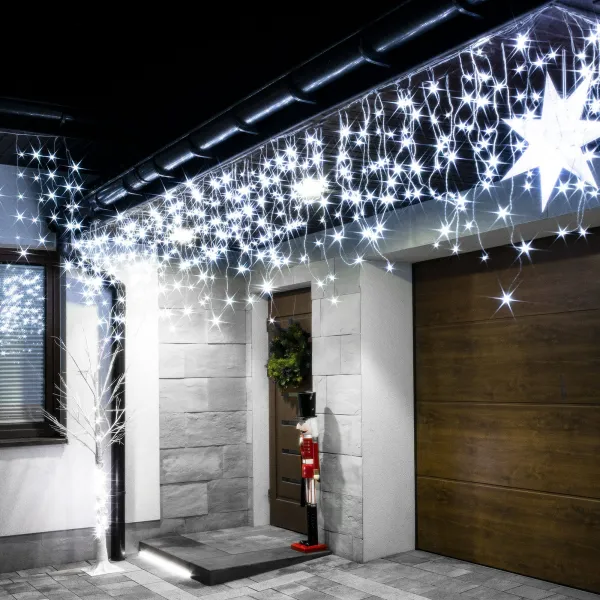 Рождественская LED гирлянда-занавес Springos CL0330 12 м