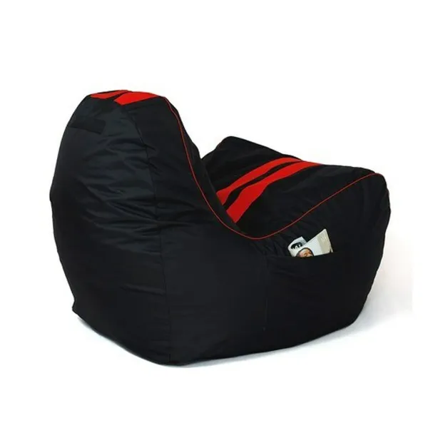 Pufs GO GIFT Melns Sarkans Oxford tejido antidesgarros Ekoloģiskā āda 140 x 100 x 100 cm 140 x 100 cm