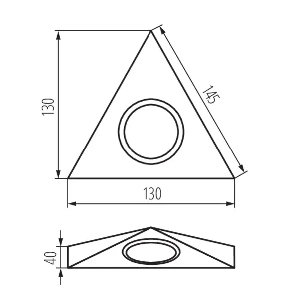 Under-cabinet spotlight fitting ZEPO