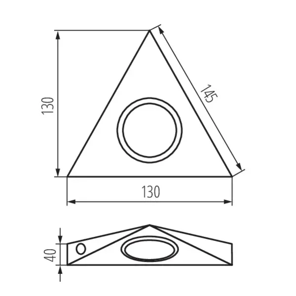 Under-cabinet spotlight fitting ZEPO