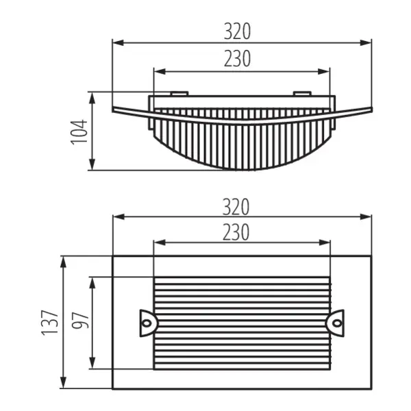 Ceiling-mounted light fitting with replaceable light source TURK