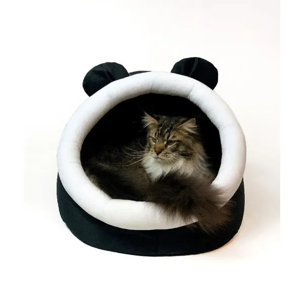 Pet bed GO GIFT White Black 40 x 4 x 45 cm