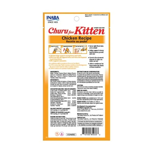 Snack for Cats Inaba Churu for Kitten Višta 4 x 14 g