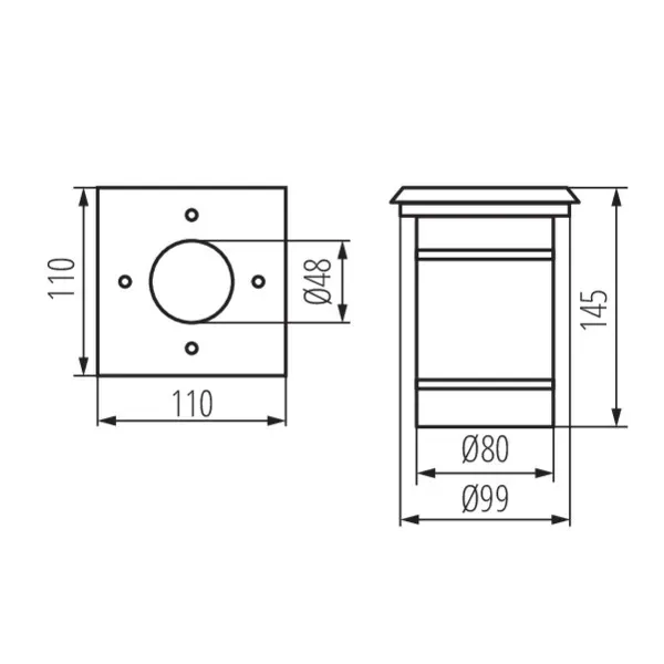 In-ground lighting fitting BERG DL