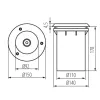 In-ground lighting fitting XARD DL