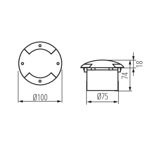 In-ground fixture ROGER