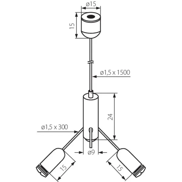 Accessory for recessed modular light fittings ROPE