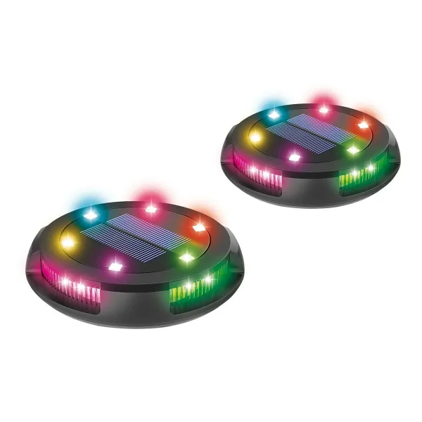 Солнечный светильник Activejet AJE-LARIX DP Чёрный RGB 11 x 14,5 x 11 cm (2 штук)