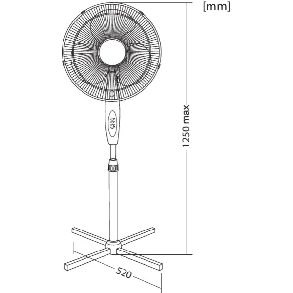 Pedestal fan, 40 cm VENETO