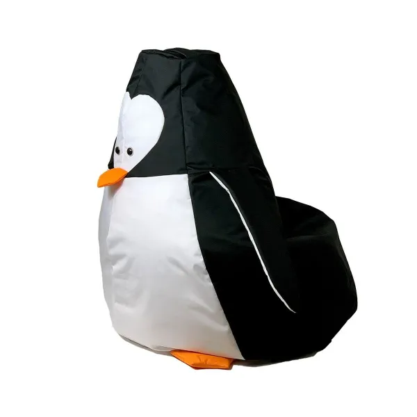Pehmustettu istuin GO GIFT Valkoinen Musta Oxford Pingviini 105 x 80 cm