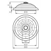 Ceiling-mounted light fitting with replaceable light source FOGLER DL