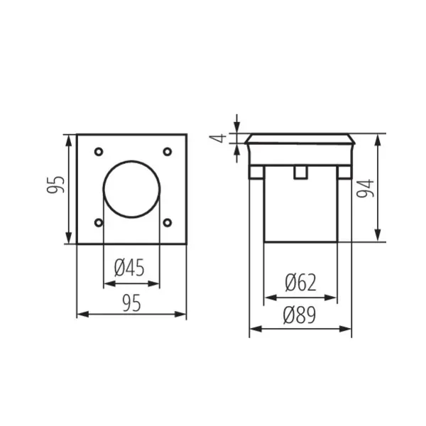 In-ground lighting fitting GORDO N