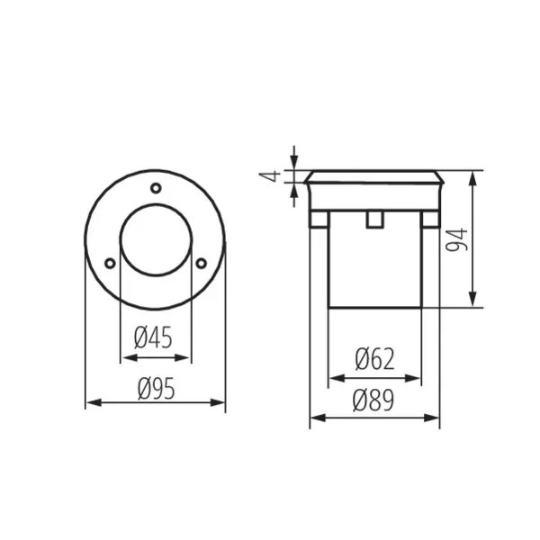 In-ground lighting fitting GORDO N