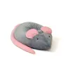 Pouffe GO GIFT Grey Pink Oxford Mouse