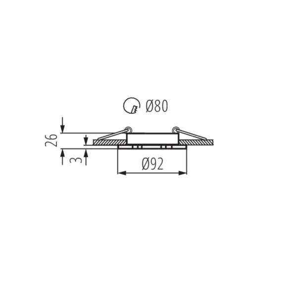 Ceiling-mounted spotlight fitting SEIDY