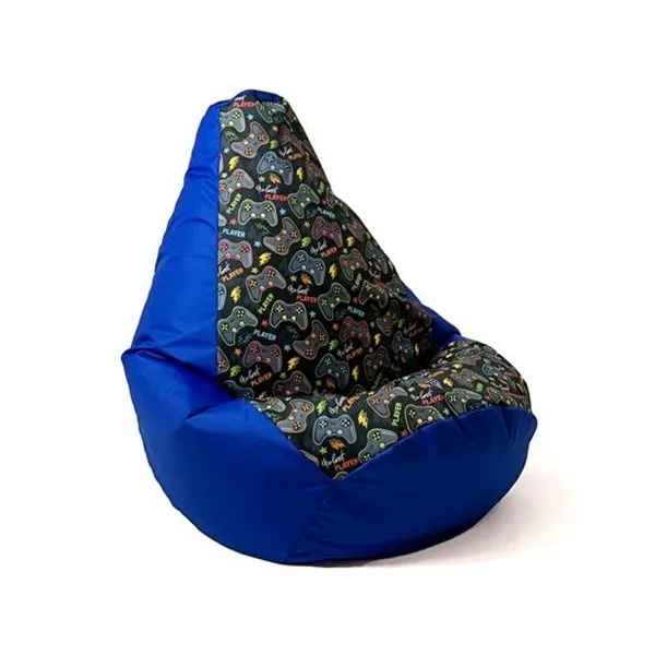 Pufs GO GIFT Zils Oxford tejido antidesgarros 105 x 80 cm