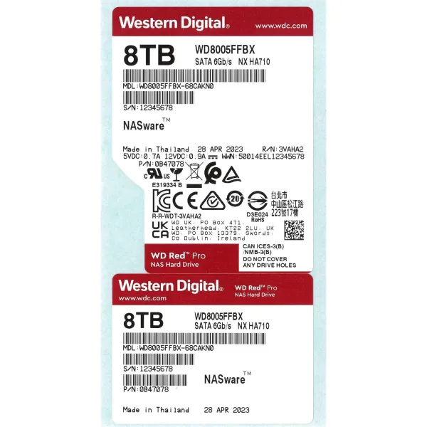 Kovalevy Western Digital WD8005FFBX 3,5" 8 TB HDD