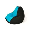 Pouffe GO GIFT Blue Black 130 x 90 cm Pear