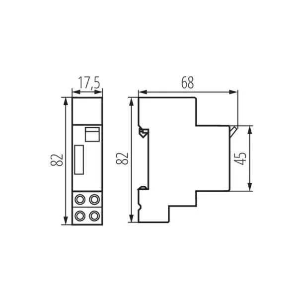 TH35 rail-mounted automatic staircase lighting controller AS 1-7M