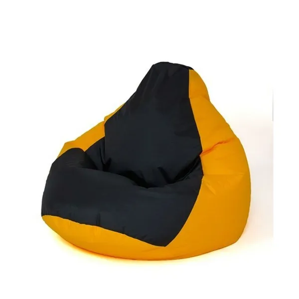 Fotelis GO GIFT Geltona Juoda 105 x 80 cm Kriaušė