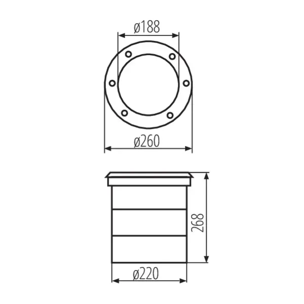 In-ground lighting fitting TURRO LED