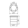 In-ground lighting fitting TURRO LED