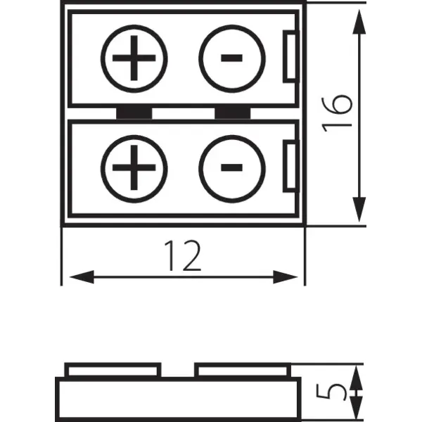 Connector for LED tapes CONNECTOR