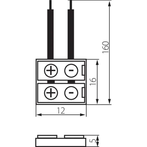 Connector for LED tapes CONNECTOR