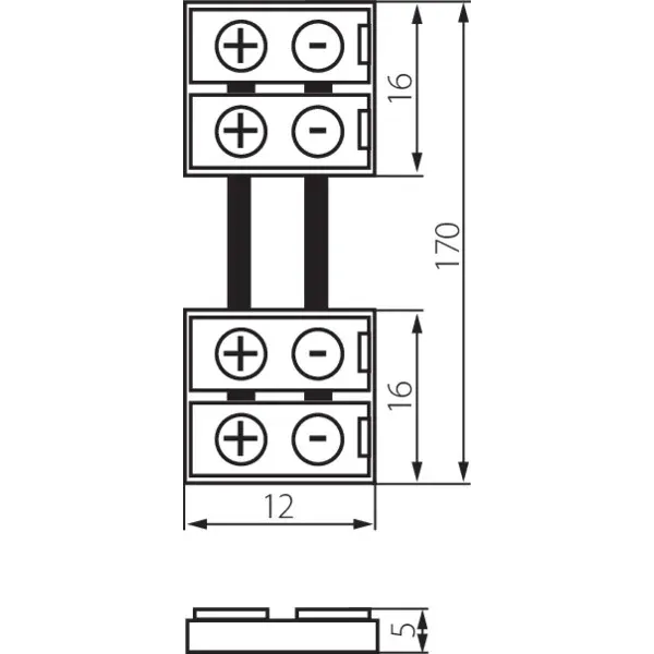 Connector for LED tapes CONNECTOR