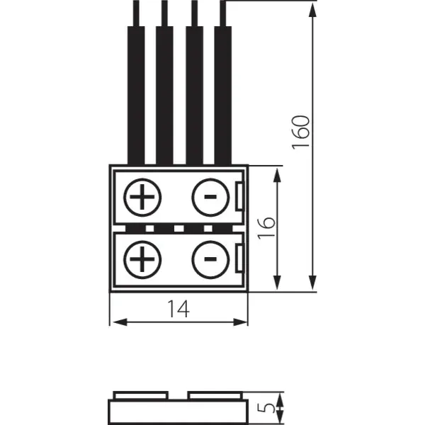 Connector for LED tapes CONNECTOR RGB