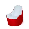 Pufs GO GIFT Balts Sarkans Oxford tejido antidesgarros