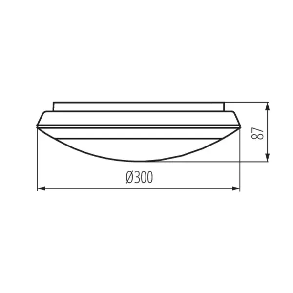 Ceiling-mounted LED light fitting DABA PRO